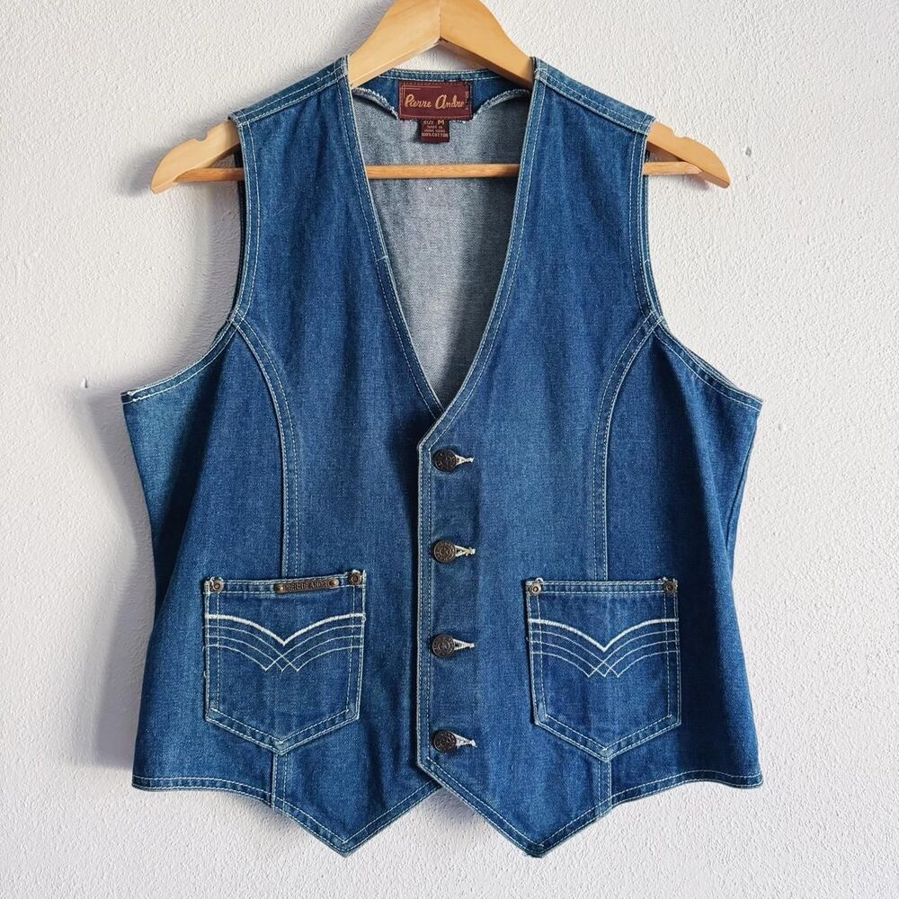 70s vintage denim vest